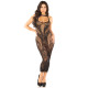 Сукня Leg Avenue Rhinestone Lace and Net Bodycon Dress One Size, Black-1