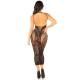 Сукня Leg Avenue Rhinestone Lace and Net Bodycon Dress One Size, Black-3