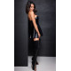Сукня Noir Handmade F308 Dreamer wetlook corset mini dress with front zipper - M-3
