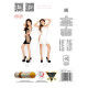 Бодістокінг Passion BS026 black, сукня-сітка на бретелях-5
