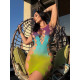 Сукня Leg Avenue Seamless Ombre Faux Lace Up Mini Dress One Size Ocean-6