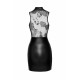 Сукня Noir Handmade F241 Short dress with powerwetlook skirt and tulle top - L-5