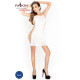 Бодістокінг Passion BS026 white, сукня-сітка на бретелях-1