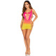Сукня Leg Avenue Seamless Ombre Faux Lace Up Mini Dress One Size Sunset-3