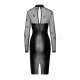 Сукня Noir Handmade F310 Sublime wetlook and flocked mesh midi dress - M-4