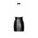 Сукня Noir Handmade F311 Eros mini halter dress of flocked mesh and wetlook - 3XL-4