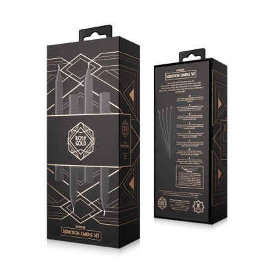 Набір свічок Rosy Gold - Seduction Candle Set - Black