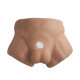 Півторс з фалоімітатором на присосці SilexD Apollo S Male Torso Caramel-1