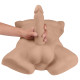 Торс з фалоімітатором на присосці SilexD Apollo L Male Torso Caramel-4