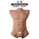 Торс з фалоімітатором на присосці SilexD Apollo L Male Torso Caramel-1