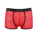 Чоловічі прозорі боксери Passion Short 046 Parker XXL/XXXL Red, сітка, під леопард-4