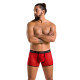 Чоловічі прозорі боксери Passion Short 046 Parker XXL/XXXL Red, сітка, під леопард-2