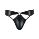 Чоловічі стринги Passion 033 Thong Paul XXL/XXXL Black, під латекс-4