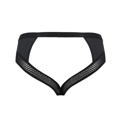Чоловічі труси з ланцюжком Passion 030 Slip Tom S/M Black, екошкіра, відкриті сідниці Чоловічі труси з ланцюжком Passion 030 Slip Tom S/M Black, екошкіра, відкриті сідниці