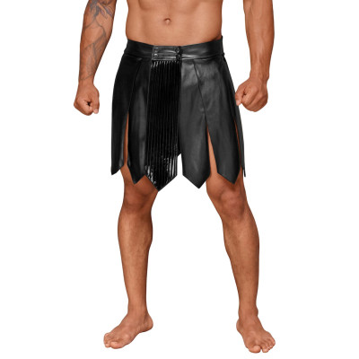 Чоловіча спідниця гладіатора Noir Handmade H053 Eco leather men's gladiator skirt - M