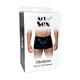 Чоловічі труси з сюрпризом Art of Sex - Gladiator, чорні з ефектом мокрого оксамиту, розмір L-2