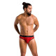 Чоловічі напівпрозорі труси Passion 031 Slip Mike L/XL Red, під леопард-2