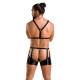 Комплект еротичної чоловічої білизни Passion 047 Set John XXL/XXXL Black, труси, портупея-3