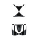 Комплект еротичної чоловічої білизни Passion 047 Set John XXL/XXXL Black, труси, портупея-4