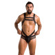 Чоловіче еротичне сітчасте боді Passion 045 Victor L/XL Black, екошкіра, сітка-2