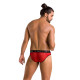 Чоловічі напівпрозорі труси Passion 031 Slip Mike XXL/XXXL Red, під леопард-3