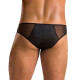Чоловічі сліпи на блискавці Passion 042 Slip Timmy L/XL Black, екошкіра, сітка-1