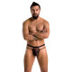 Чоловічі прозорі стринги Passion 029 Thong Collin L/XL Black, сітка-2