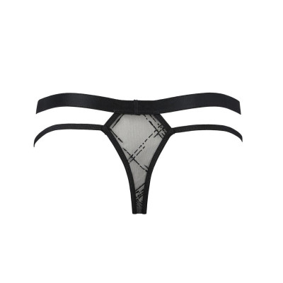 Чоловічі прозорі стринги Passion 029 Thong Collin L/XL Black, сітка