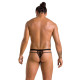 Чоловічі прозорі стринги Passion 029 Thong Collin S/M Black, сітка-3