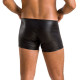Чоловічі шкіряні боксери з блискавками Passion 049 Short Matt S/M Black-1