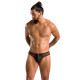 Чоловічі сліпи на блискавці Passion 042 Slip Timmy XXL/XXXL Black, екошкіра, сітка-2