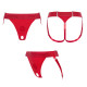 Трусики для страпону Strap-On-Me HARNAIS LINGERIE UNIQUE - One Size - RED-1