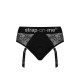 Кружевные трусы для страпона с подвязками для чулок Strap-On-Me DIVA HARNESS - S-2