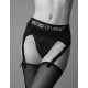 Трусы для страпона с подвязками для чулок Strap-On-Me REBEL HARNESS - L