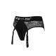 Кружевные трусы для страпона с подвязками для чулок Strap-On-Me DIVA HARNESS - L-1