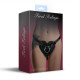 Трусики Серце для страпону з натуральної шкіри Feral Feelings - Hearts Strap-on Belt Black-3