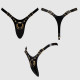 Трусики для страпона Strap-On-Me Leatherette Harness Fabulous - One Size - Black Glossy-5