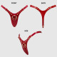 Трусики для страпона Strap-On-Me Leatherette Harness Fabulous - One Size - Red Glossy-5