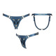 Трусики для страпона Strap-On-Me Leatherette Harness Generous - One Size - Blue-3