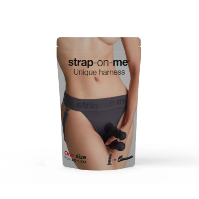 Трусики для страпону Strap-On-Me HARNAIS LINGERIE UNIQUE - One Size - GREY Трусики для страпону Strap-On-Me HARNAIS LINGERIE UNIQUE - One Size - GREY