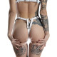 Трусики з натуральної шкіри Feral Feelings - String Bikini White-2