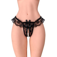 Трусики з перлинами Fashion Secret Romance Black