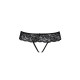 Мереживні стрінги з доступом Senia Thong black S/M - Passion-4
