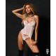 Трусики Obsessive Arrowel White crotchless thong S/M-6