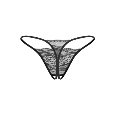 Набір трусиків з доступом Obsessive Bianca 2-pack crotchless thong L/XL