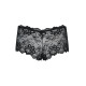 (SALE) Мереживні трусики-шортики Obsessive Idillia shorties black L/XL-4