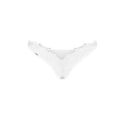 Трусики Obsessive Arrowel White crotchless thong 2XL/3XL