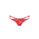 Трусики на зав'язочках з боків WARDA THONG red L/XL - Passion Exclusive-4