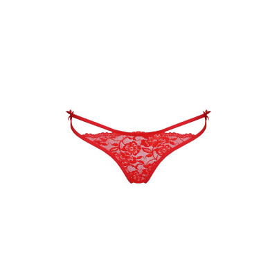 Трусики на зав'язочках з боків WARDA THONG red S/M - Passion Exclusive