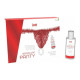 Трусики з перлинним кільцем і полуничним лубрикантом Intt BRAZILIAN PANTY RED-1
